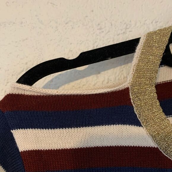NWT Chaser Metallic Destroyed Sweater - Picture 4 of 5